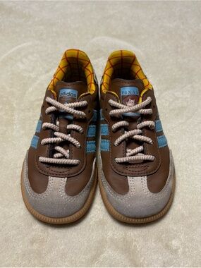 adidas Kids Brown, Blue & Yellow Toy Story Accent Sneakers